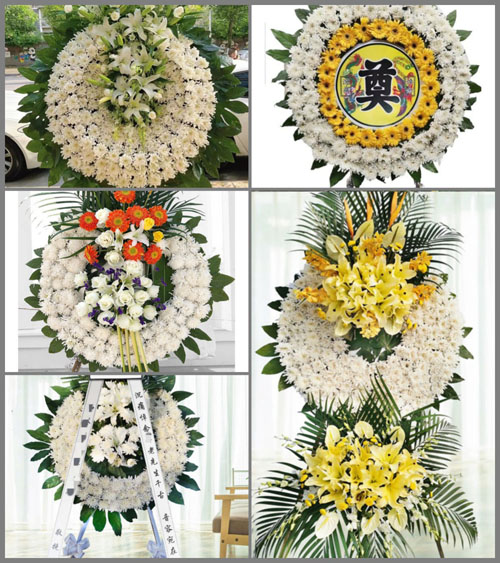 湖南永州祁阳县潘市镇侧树坪村花圈速递